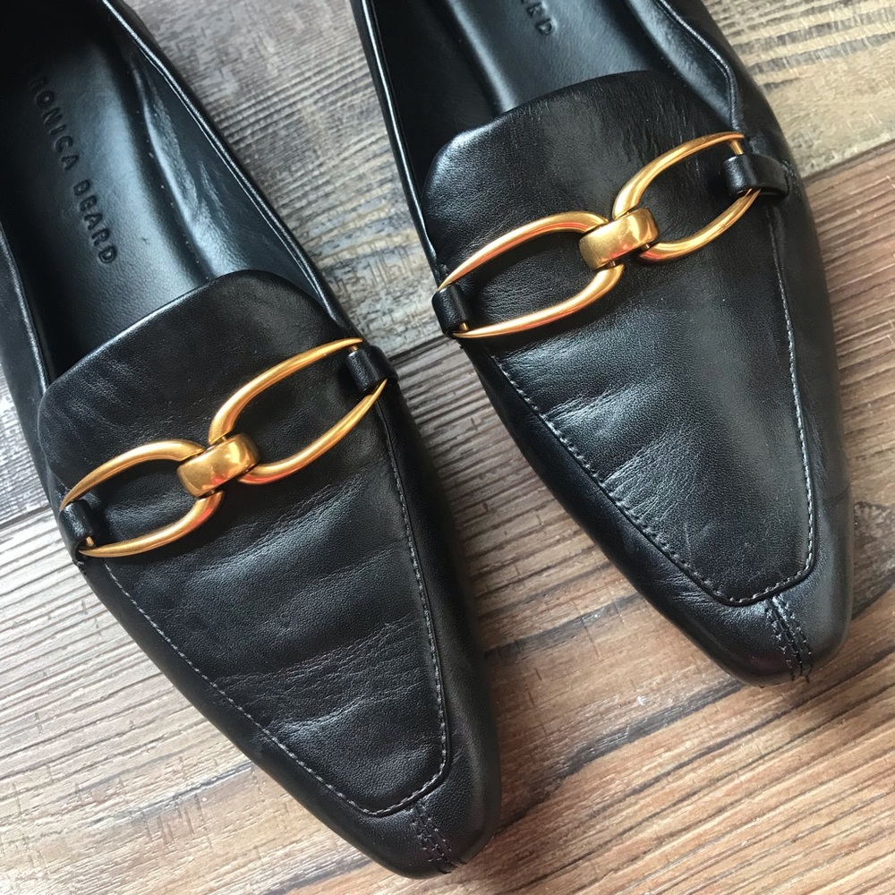 Veronica Beard Champlain Chain Black Leather Loaf… - image 5